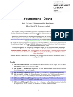 Foundations - Übung: Prof. Dr. Josef F. Bürgler Und Dr. Reto Berger I.BA - DMATH, Semesterwoche 1