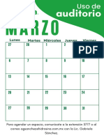 Calendario Uso de Auditorio