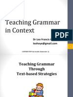 Teaching Grammar Through Text-Based Strategies