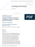 Correlates of Maternal Mortality in Developing Countries_ an Ecological Study in 82 Countries _ Maternal Health, Neonatology and Perinatology _ Full Text