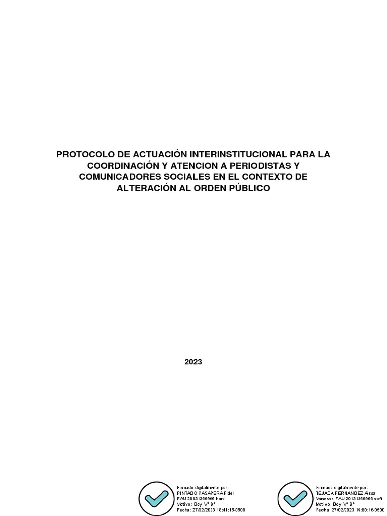 El “Protocolo” del gobierno para periodistas en el que no participaron periodistas