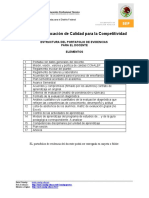 CONALEP, Educación de Calidad para La Competitividad: Estructura Del Portafolio de Evidencias para El Docente Elementos