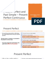 Present Perfect & Past Simple - Present Perfect Continuous