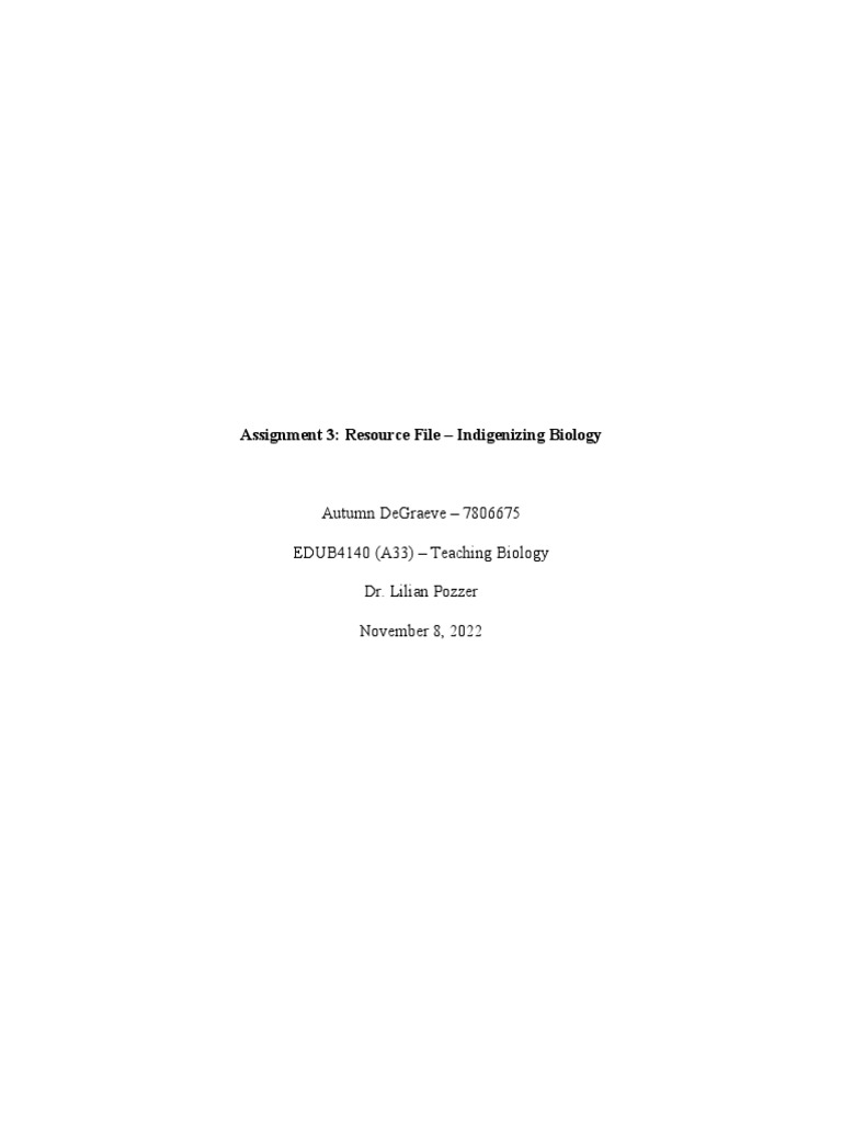 Resource file indigenizing biology pdf teachers science