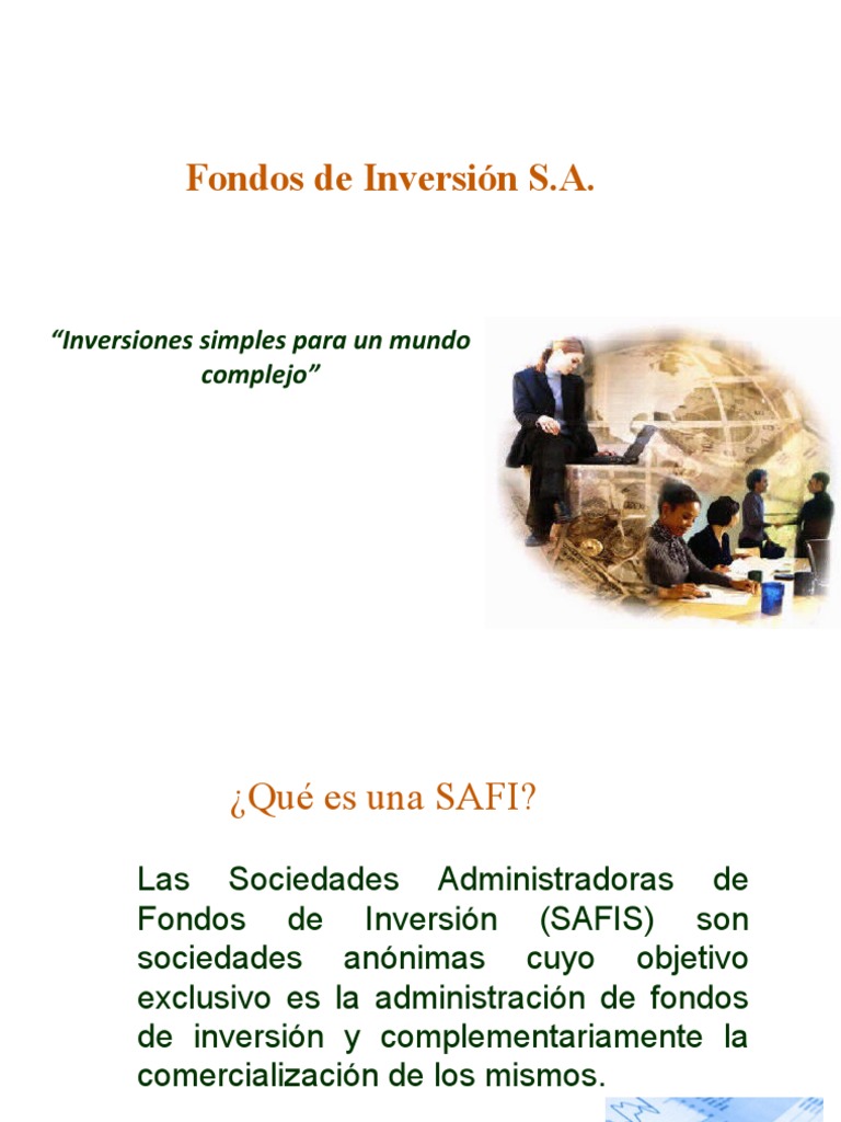 Fondos de Inversión: Guía y Tipos | PDF | Fondo de inversión | Inversiones