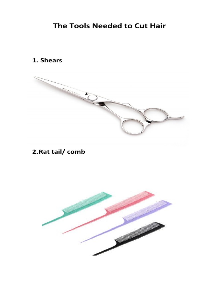 The Tools Needed To Cut Hair PDF