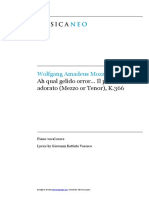 Ah Qual Gelido Orror Il Padre Adorato Idamante PDF