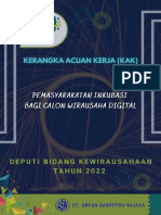 Kerangka Acuan Kerja Pemasyarakatan Inkubasi Bagi Calon Wirausaha Digital