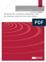 IFRS 15 Produits des activités ordinaires tirés de contrats conclus avec des clients