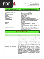 BIOCHEMISTRY - Week 1