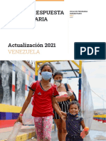 Venezuela Plan de Respuesta Humanitaria Actualizacion 2021 Junio2021
