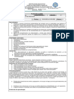 Plan Clases Estadisticas 1 (Segundo Periodo 11°) Del 2022