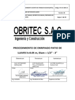 PE-OC-OBR-10 PROC - ENRIPIADO PATIO DE LLAVES H 0.05 M.