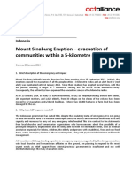 06. Alert 2014 Indonesia Mount Sinabung Eruption