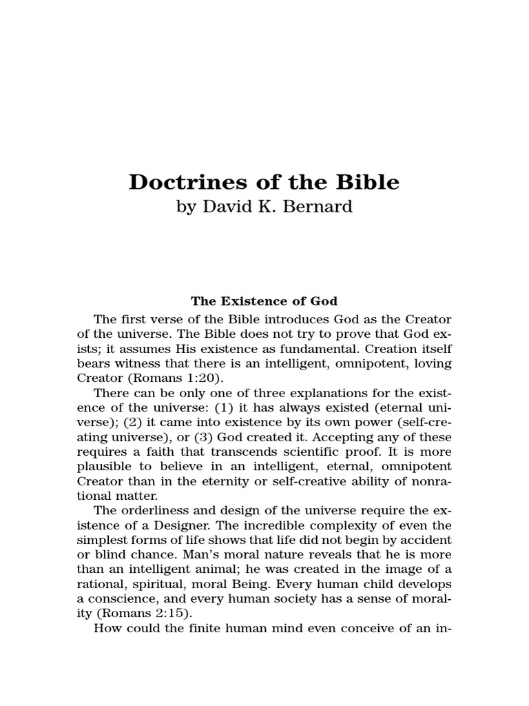 Understanding God's Existence and Word | PDF | Baptism | Acts Of The ...