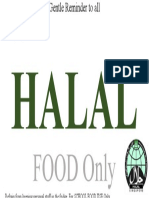 HALAL Food Only Poster