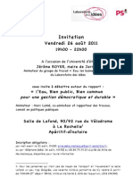 Invitation - Débat - EAU - 26.08.la Rochelle