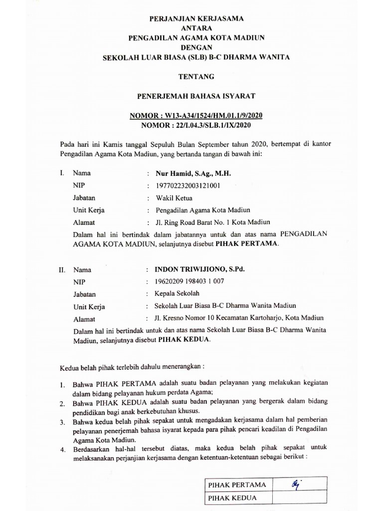 Mou SLB | PDF