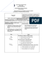 Course Outline in Filipino Sa Piling Larangan