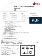 Basic 1. CH 1 and 2