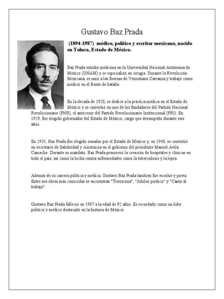 Gustavo Baz Prada Tarea | PDF