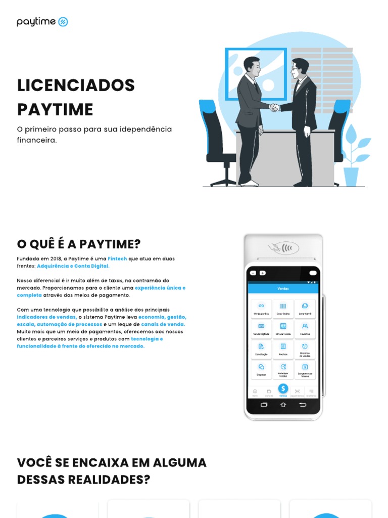 Licenciamento Paytime: Empreenda com Sucesso | PDF | Economias | Dinheiro