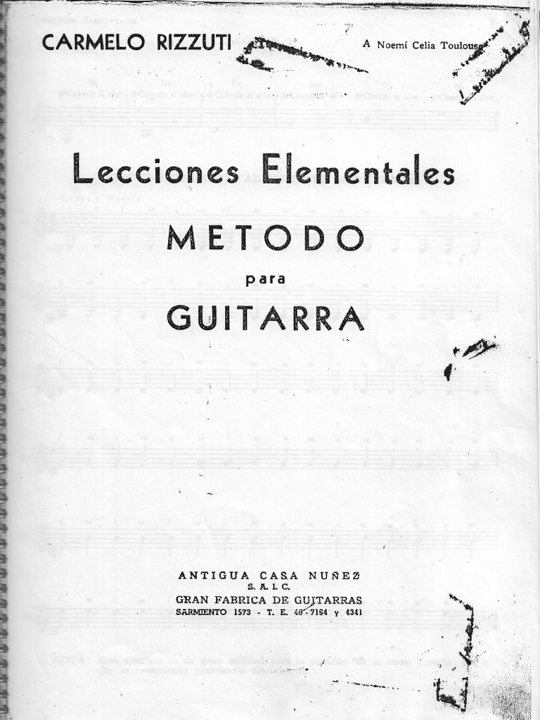 Carmelo Rizzuti - Mètodo Elemental para Guitarra | PDF