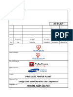 PRAI-M0-XW01-MB-7501 - As-Built - Design Data Sheet For Fuel Gas Compressor