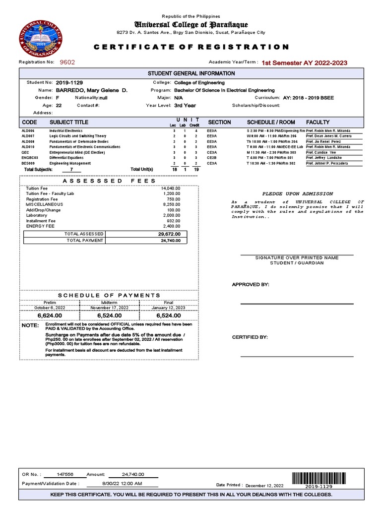 Cor Ucp | Download Free PDF | Fee