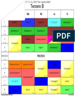 Horario 3° B