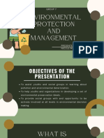 Environmental Protection and Management