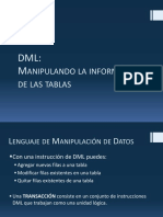 DML - Manupulando La Información en Tablas - Basico