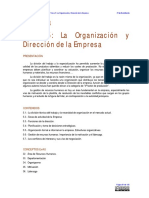 EE2 T5 Organización y Dirección de La Empresa