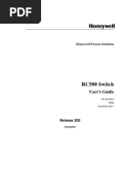 Honeywell RC500 Switch Users Guide