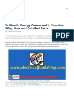 Is Kinetic Energy Conserved in Impulse - Why, How and Detailed Facts