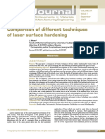 Comparison of Different Techniques of Laser Surface Hardening