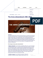 The Arms (Amendment) Bill, 2019