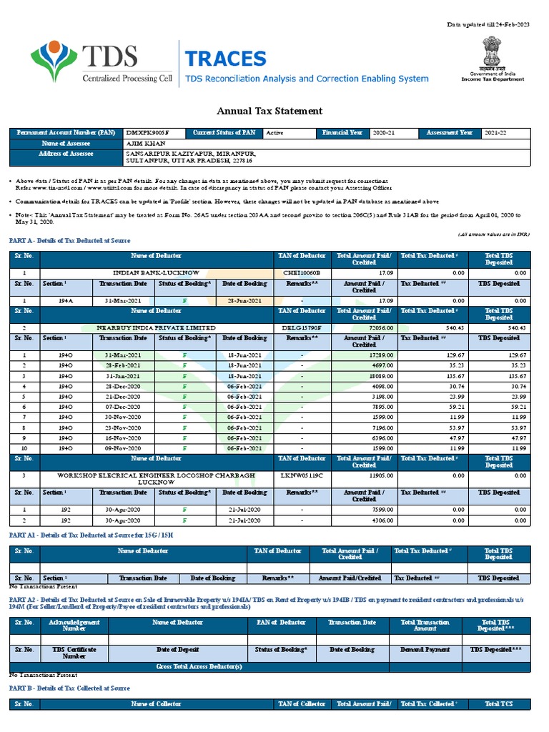 Understanding TAN Number Details | PDF | Transaction Account | Payments