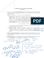 CSE 309 Theory of Automata, Spring 2022 Exercises 4