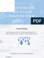 Social Media and How It Could Benefit The School