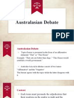Australasian Debate