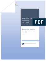 Programul Operaţional Dezvoltare Durabilă 2021-2027 - Raportul de Mediu