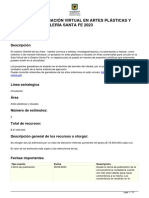 29 - Beca de Programación Virtual en Artes Plásticas y Visuales