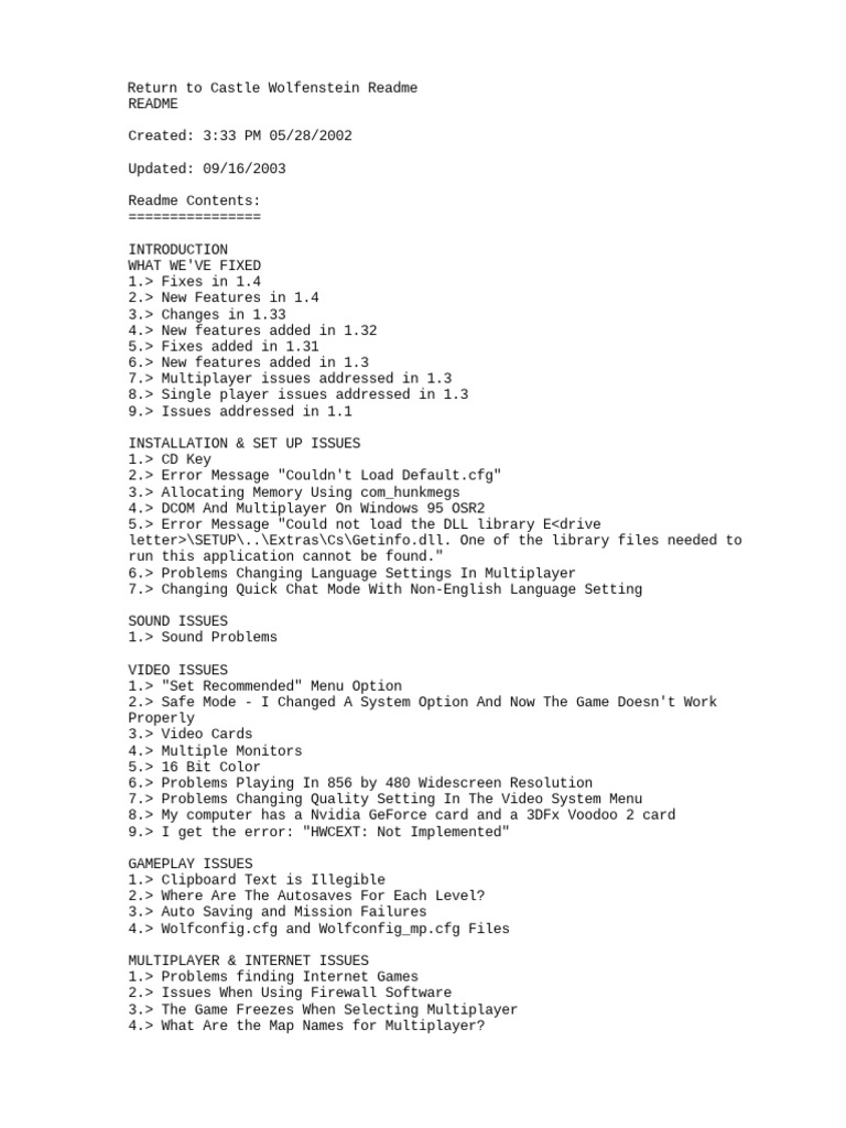Wolfenstein Loading Screen Translations • Codec Moments