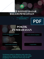 Konsep-Konsep Dasar Dalam Penelitian