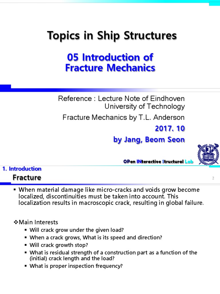 05 Introduction of Fracture Mechanics | PDF | Fracture | Fracture Mechanics