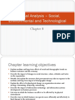 Chapter 8 - External Analysis - Social, Environmental and Technological