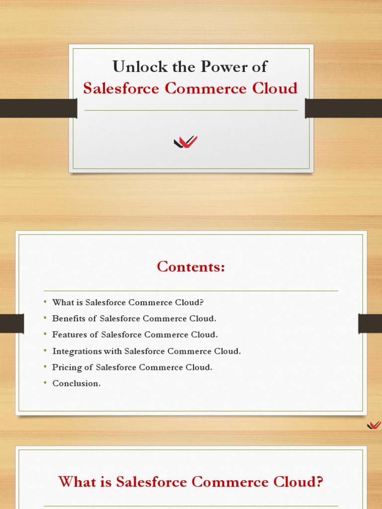 Unlock The Power of Salesforce Commerce Cloud | PDF | Online Shopping ...