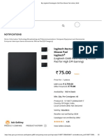 Buy Logitech Rectangular Soft Fiber Mouse Pad Online - GeM