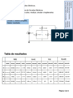 Circuito 1.: Tabla de Resultados